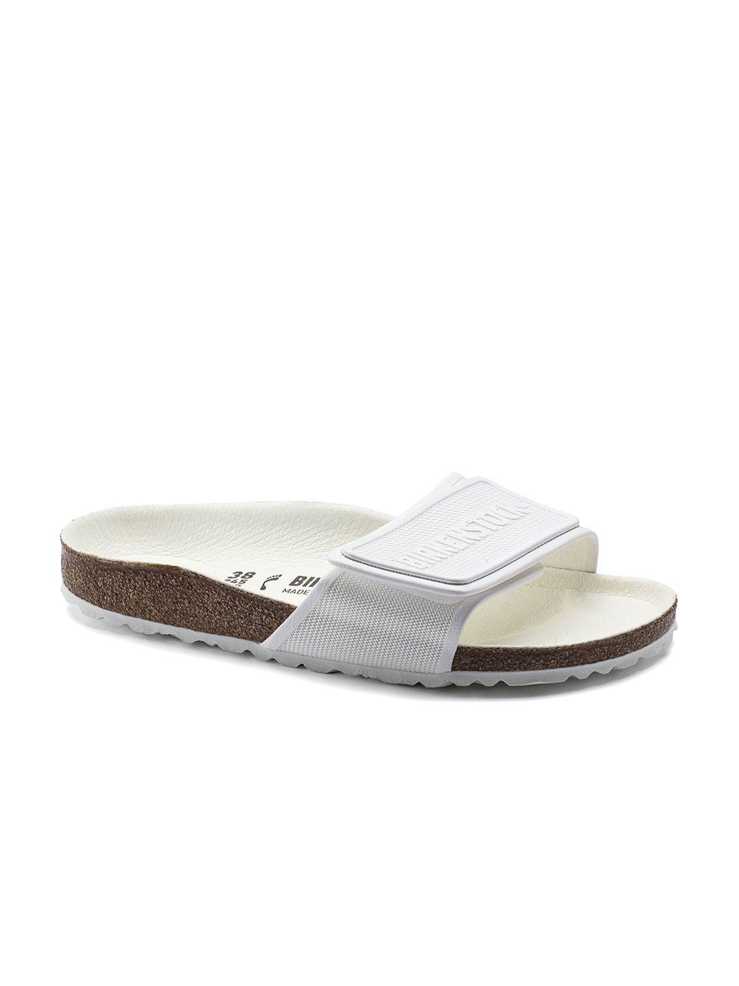 birkenstock unisex white tema narrow sliders