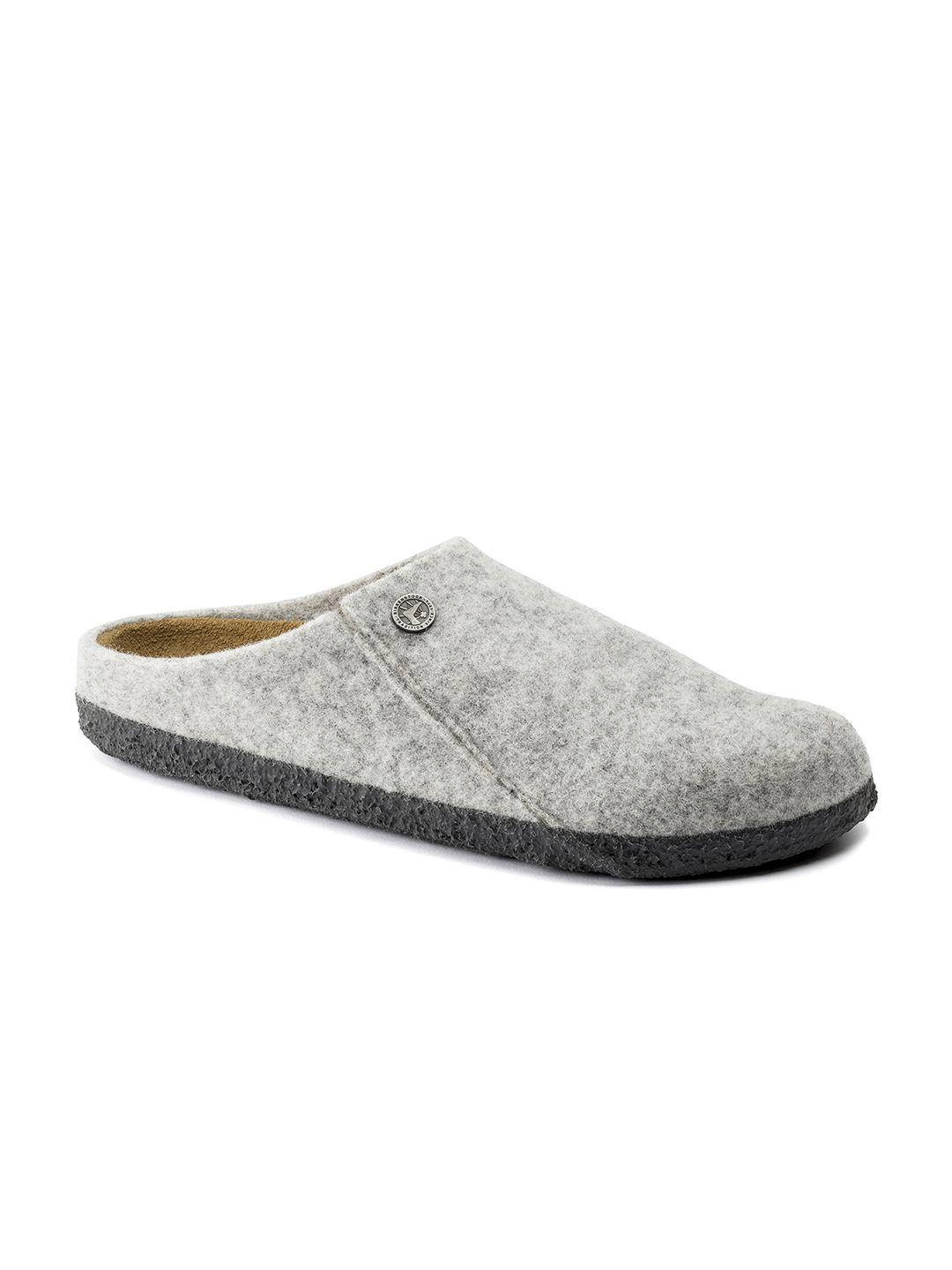 birkenstock unisex zermatt grey narrow-width clogs sandals