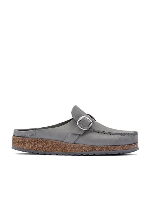 birkenstock women's buckley dove grey mule shoes