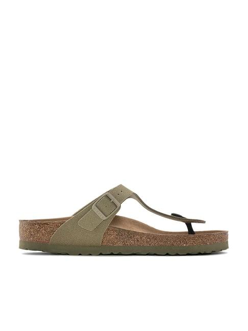 birkenstock women's gizeh khaki thong sandals