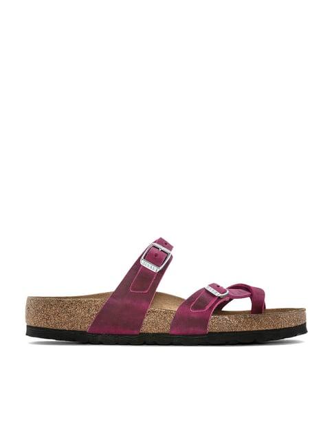 birkenstock women's mayari fuchsia toe ring sandals