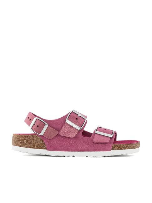 birkenstock women's milano fuchsia back strap sandals