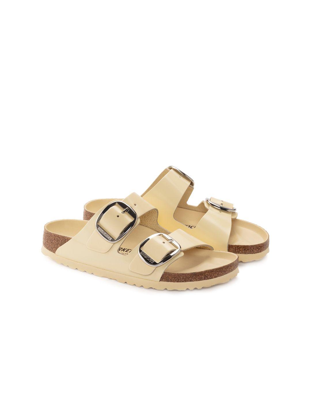 birkenstock women arizona big buckle narrow width leather open toe flats