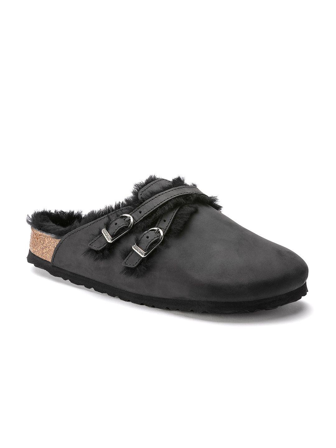 birkenstock women black blair narrow width leather clogs