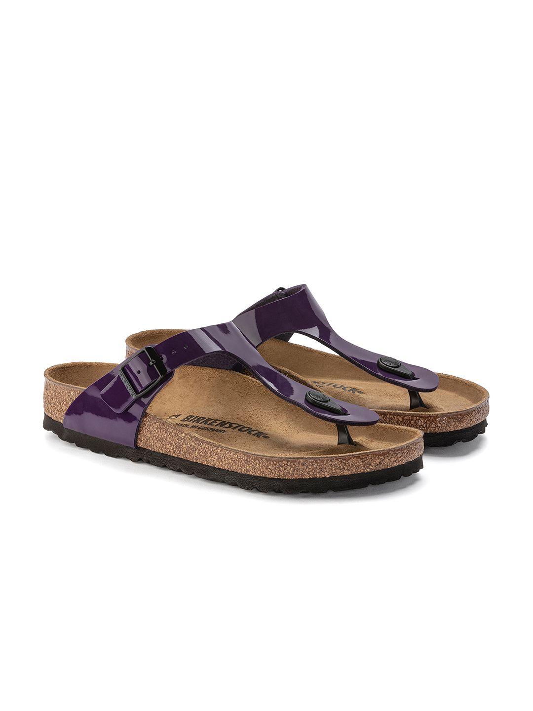 birkenstock women one toe purple regular width gizeh flats