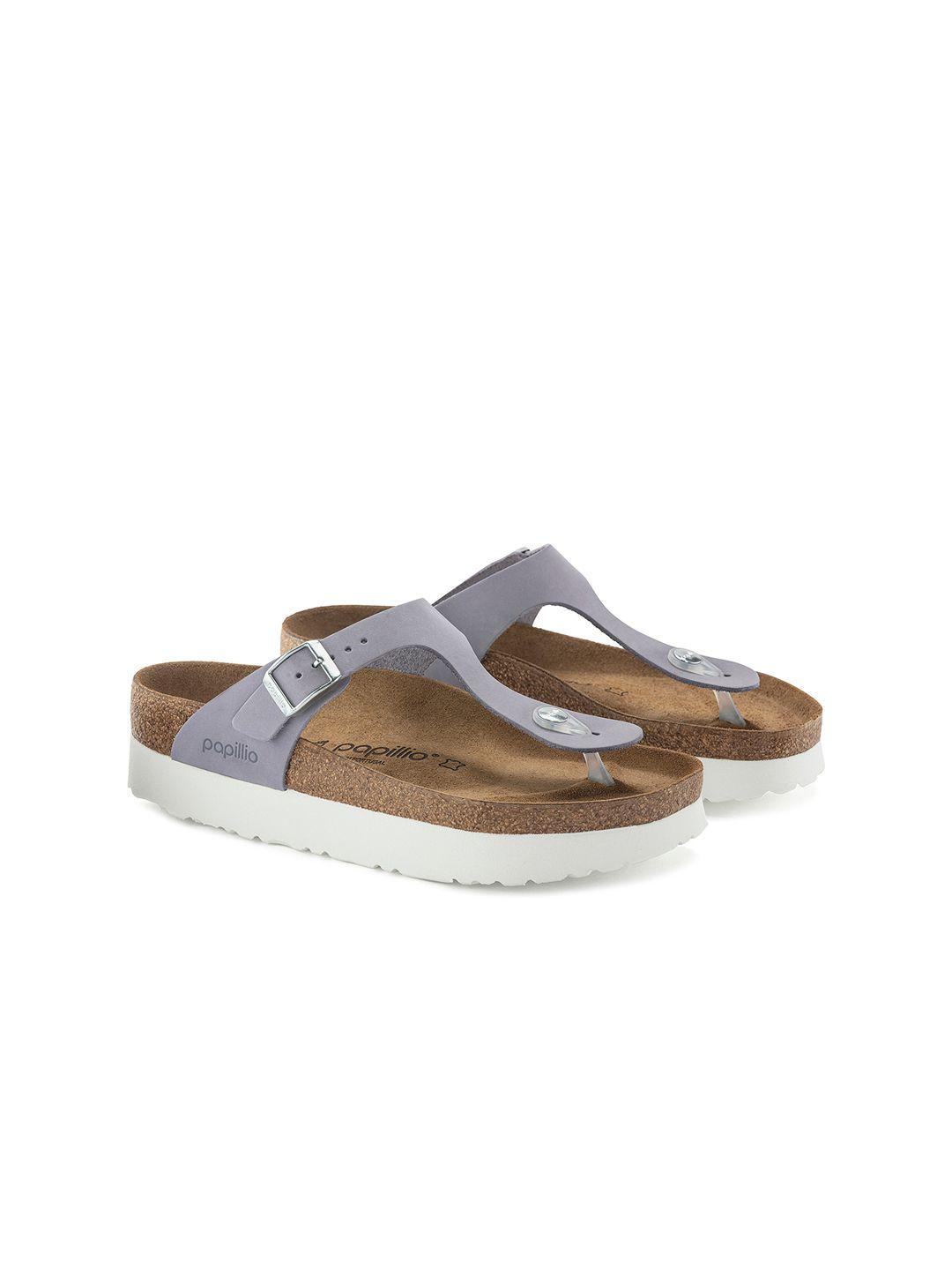 birkenstock women papillio gizeh leather regular width t-strap flats