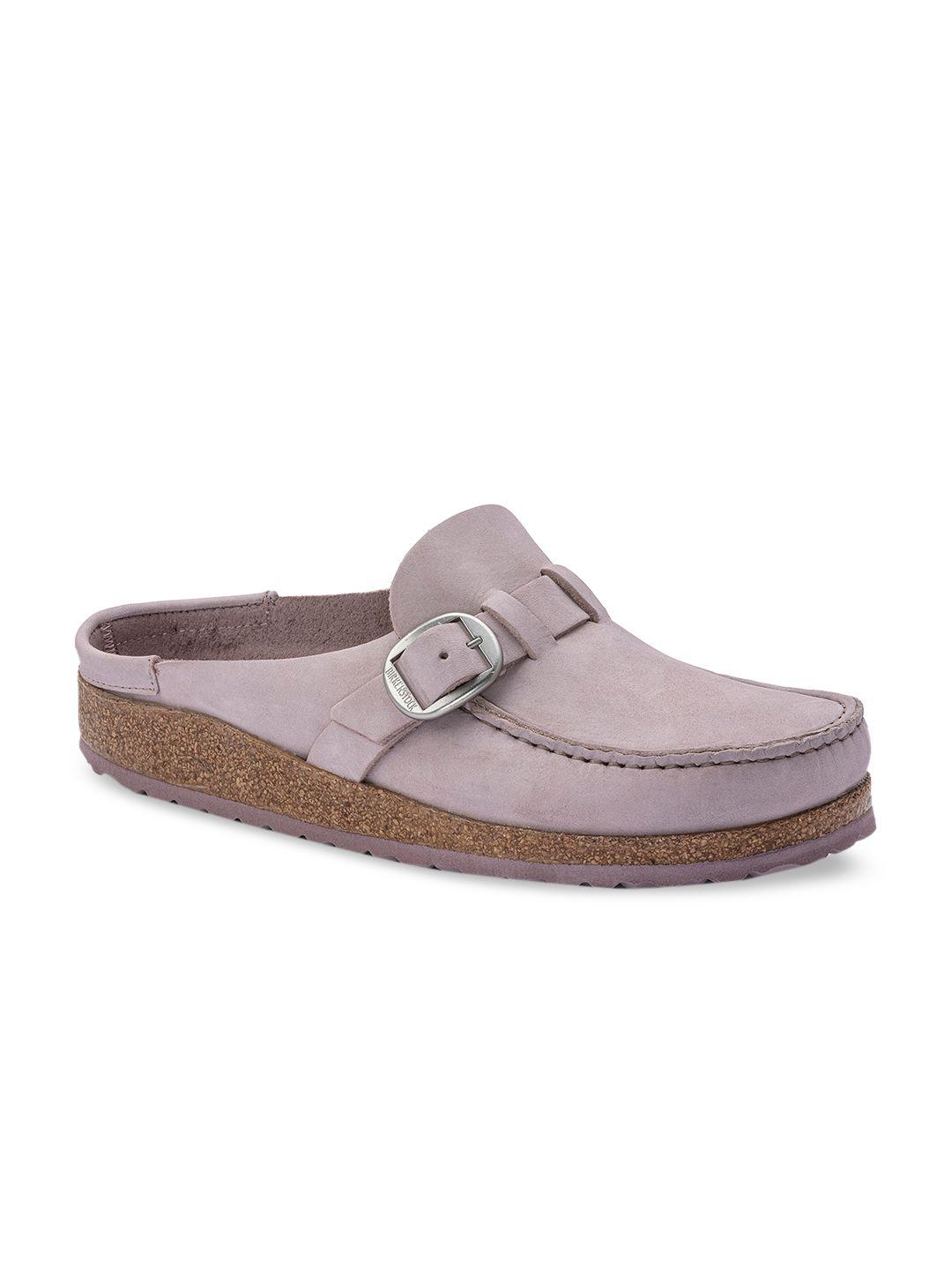 birkenstock women purple buckley narrow width slip-on sneakers