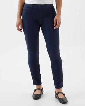 bistretch skinny fit pants with insert pockets