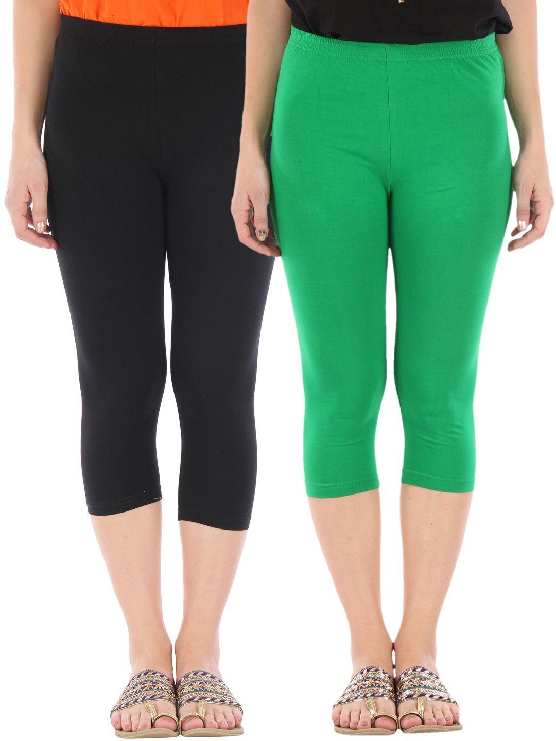 bitterlime pack of 2 3/4th leggings