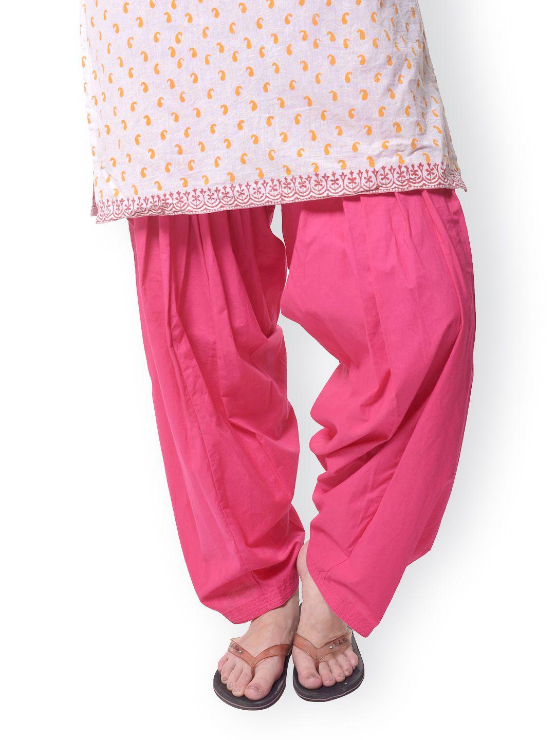 bitterlime women pink patiala pants