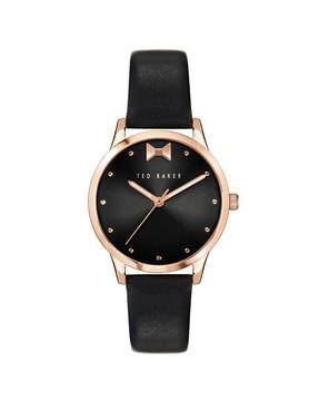 bkpfzs119 fitzrovia bow analogue watch with leather strap