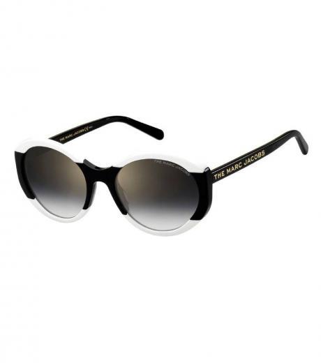 black & white round sunglasses