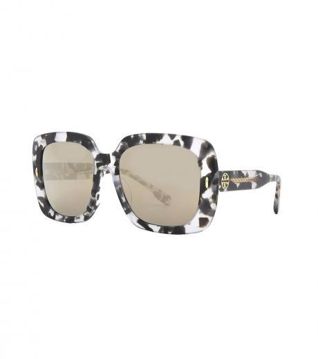 black & white square sunglasses