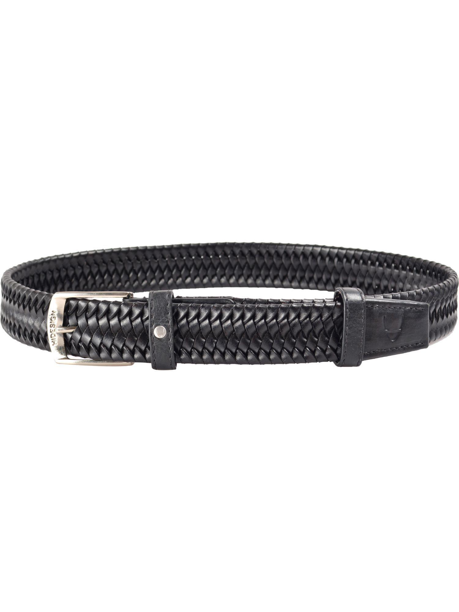 black arezzo ranchero woven belt