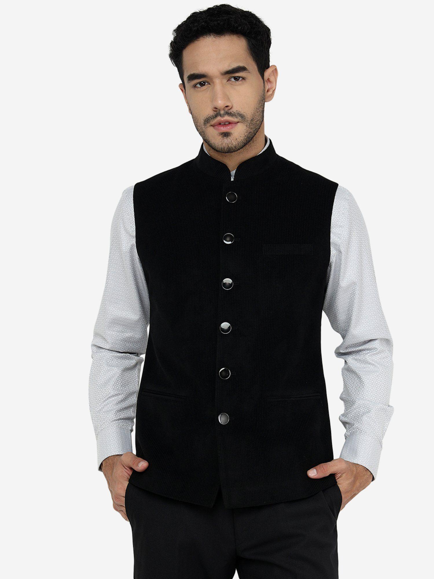 black-bandhgala-wool-jacket