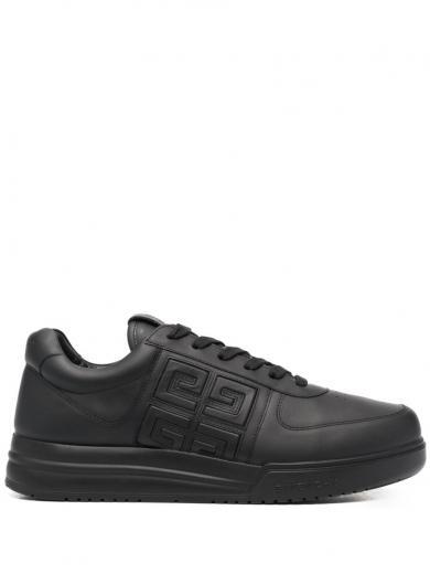 black black g4 leather sneakers