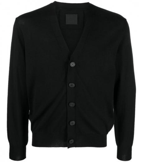 black cashmere blend cardigan