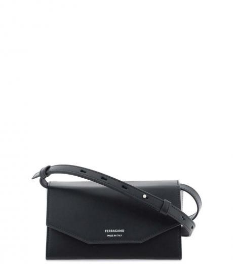 black compact mini crossbody bag