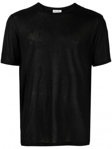 black cotton t-shirt