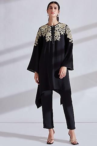 black embellished tunic