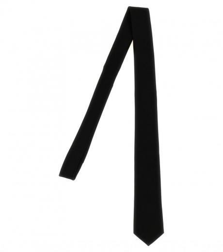 black faille tie