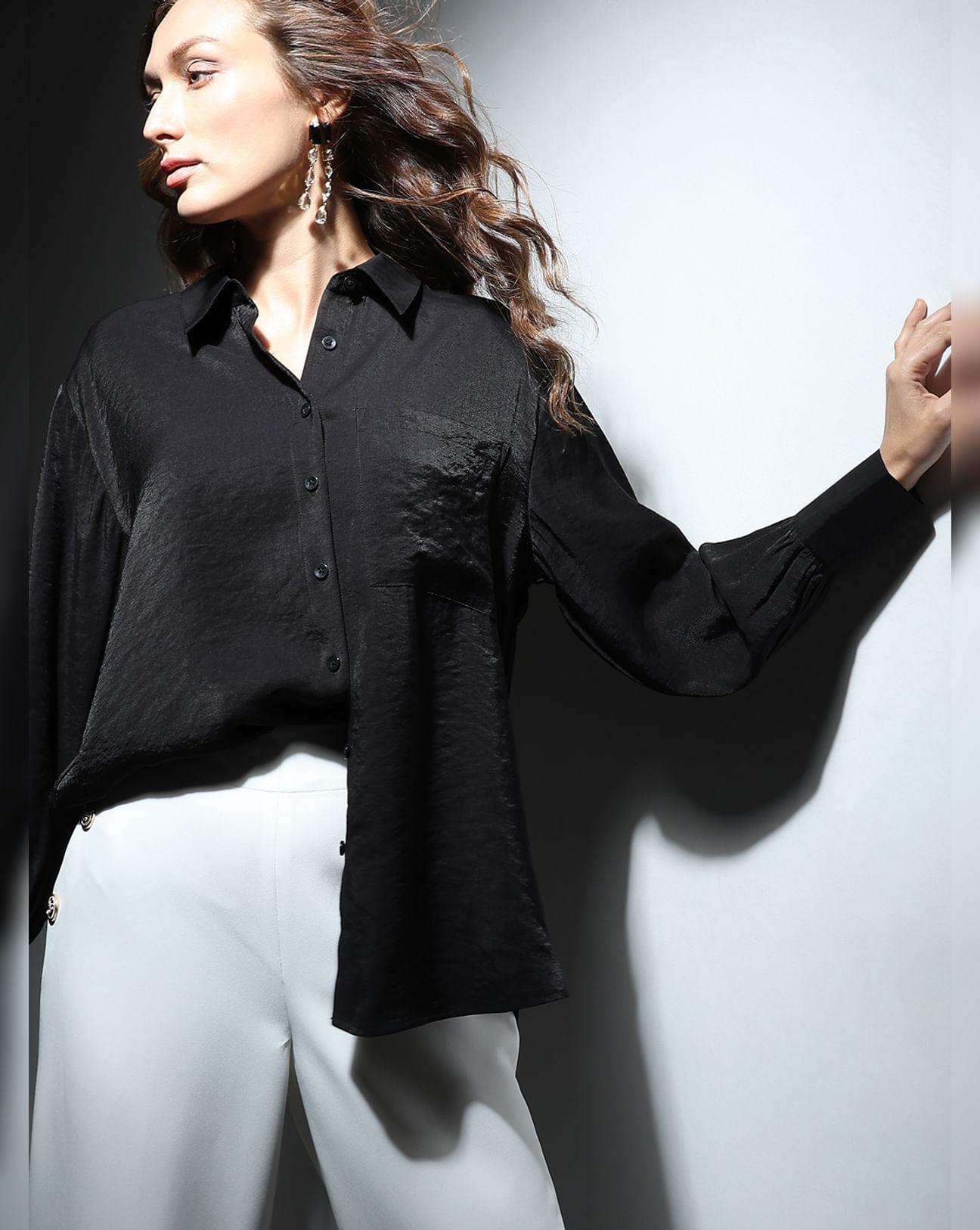 black full sleeves shirt