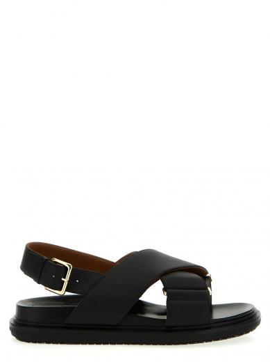 black fussbet sandals