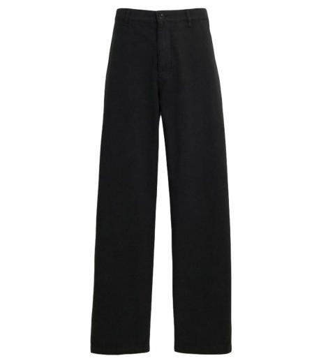black garment dye chino pants