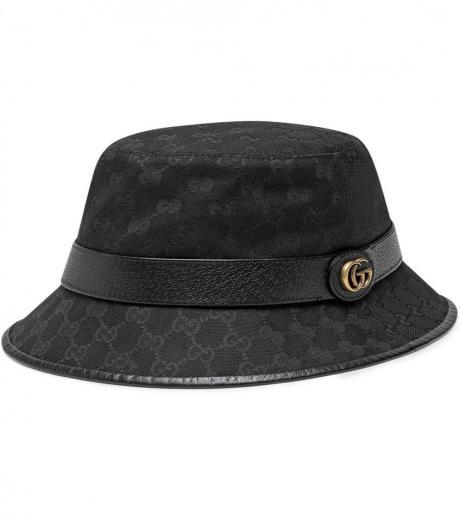 black gg supreme fedora hat