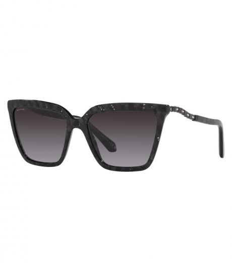 black grey gradient cat eye sunglasses