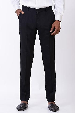 black handcrafted trousers