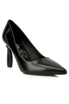 black high fantasy heel pumps - black