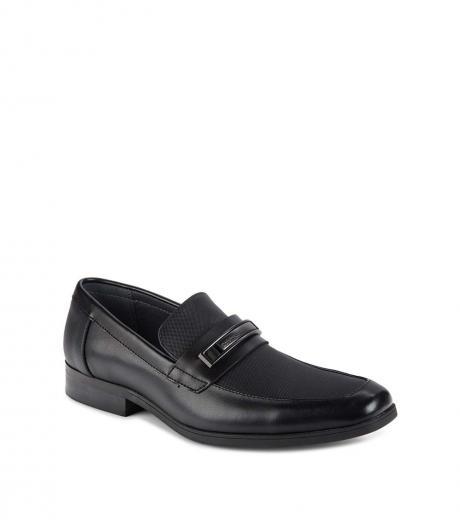 black jameson leather loafers