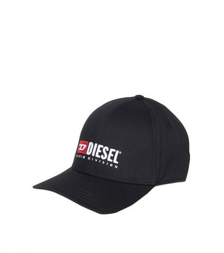 black logo baseball hat