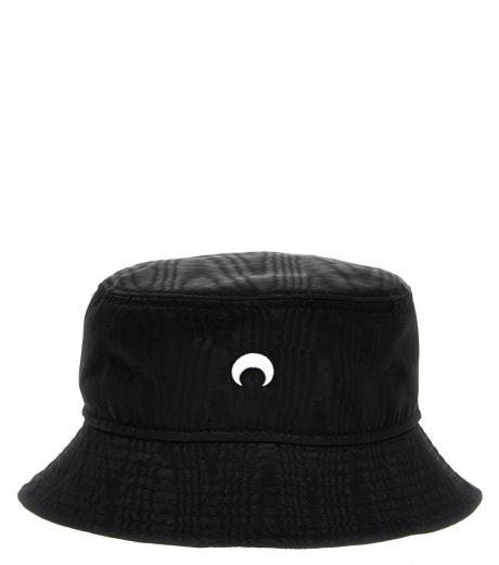 black logo embroidery bucket hat