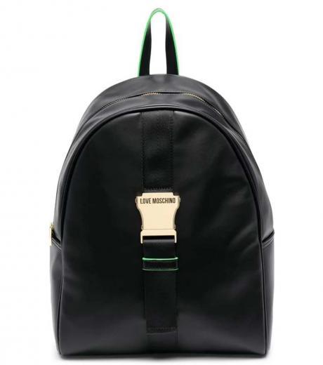 black logo large backpack
