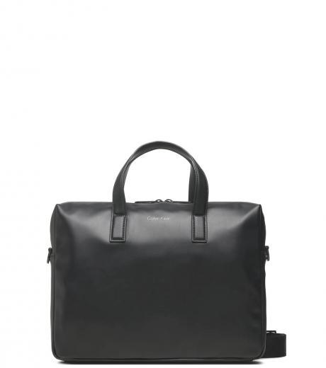 black logo large briefcase bag