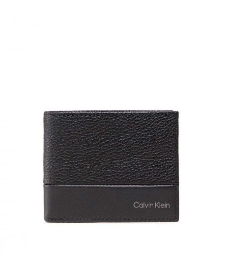 black logo print wallet