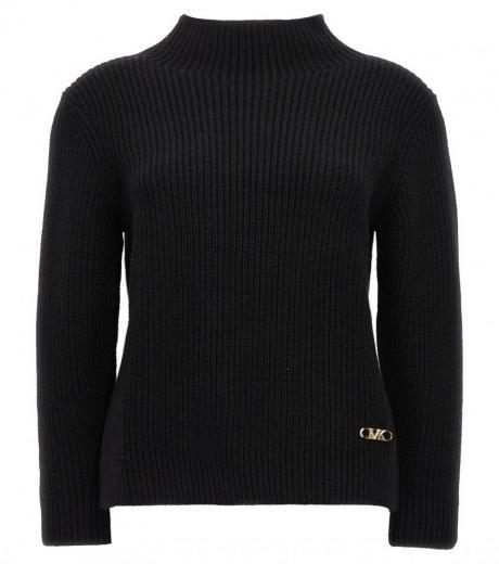 black logo sweater