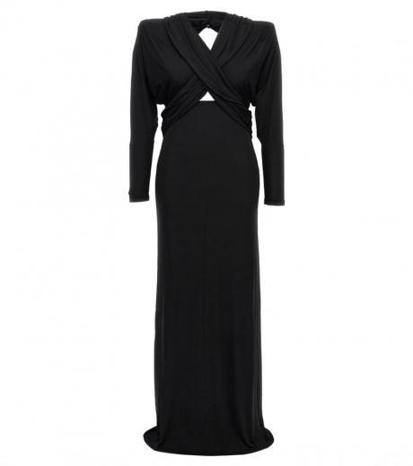 black long hooded dress