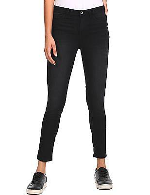 black mid rise betty fit jeggings