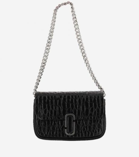 black mini the croc-embossed bag j marc