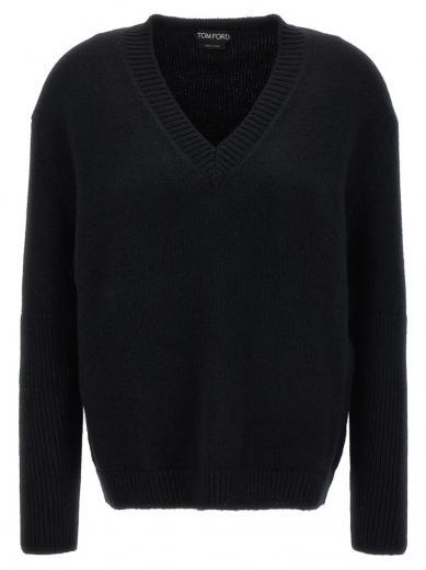 black mixed cachemire sweater