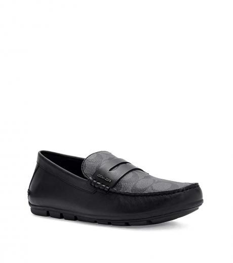 black mott loafers
