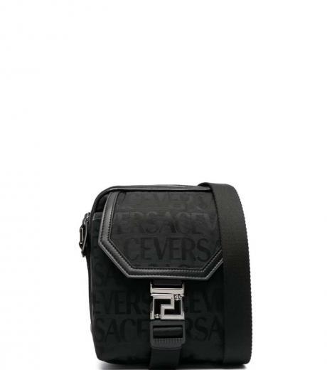 black neo nylon small crossbody bag