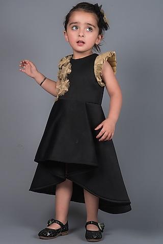black neoprene dress for girls