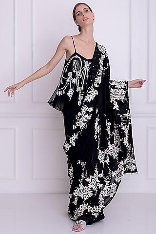 black net embellished camisole