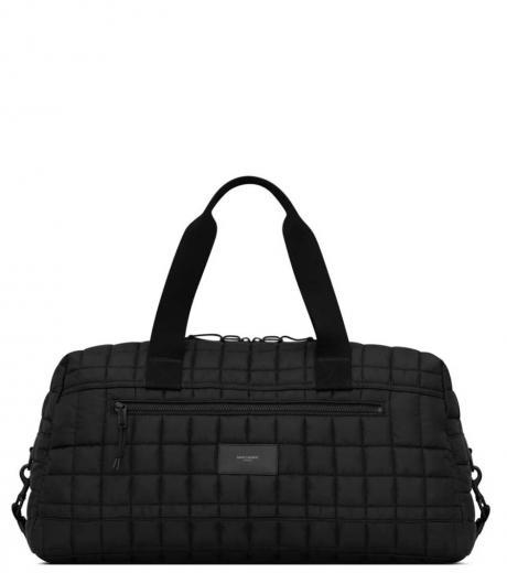 black nuxx quilted large duffle bag