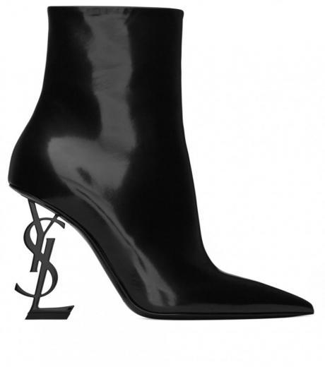 black opyum leather ankle boots