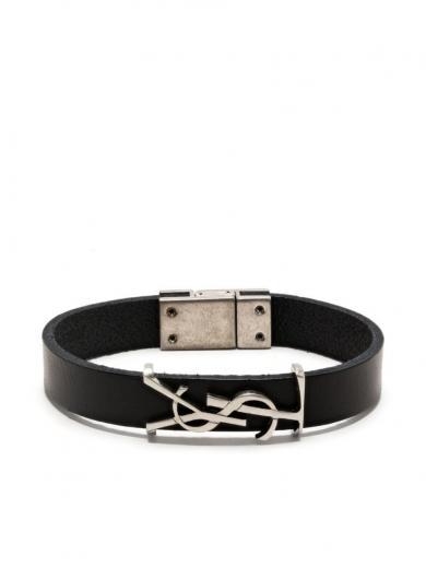 black opyum leather bracelet